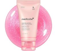 medicube Wrapping Mask PDRN Caffeine - Overnight Peel Off Facial Mask | Caffeine & Collagen for Glass Skin & Face Contour Support - Firming, Depuffing & Hydration, Korean Skin Care, 2.53 fl.oz