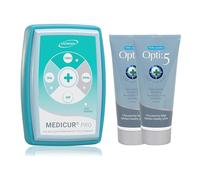 Medicur Pro - Pulsed Electro Magnetic Field Therapy (PEMF) Device for Natural Pain Relief with 2 x Opti:5 Gel 200ml - Advanced Electromagnetic Therapy for Men and Women by Snowden
