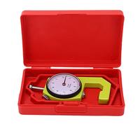 Medidor de espesor de precisión Resolución de 0,1 mm Rango de medida de 0 a 10 mm Medidor de espesor de dial de cabeza cónica profesional para medición de espesor de pared Chapa