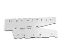 Medidor de medición de rosca de acero inoxidable, herramienta de calibre de molienda de paso de tornillo de 29 grados para taller mecánico, medición de precisión