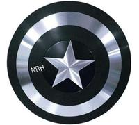Medieval 22 inch Black Captain America Shield Metal Prop Replica