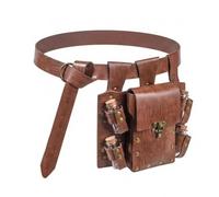 Medieval Alchemist Belt Pouch Potion Vial Vintage Leather LARP Waist Bag Renaissance Cosplay Witch Wizard Ren Faire