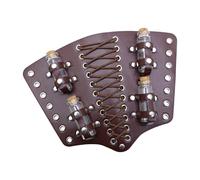 Medieval Alchemy Arm Guard Portion Bottle forms a wristband leather arm guard for vintage fashion lovers