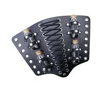 Medieval Alchemy Arm Guard Portion Bottle forms a wristband leather arm guard for vintage fashion lovers
