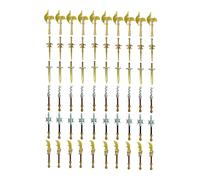 Medieval Ancient Mini Soldiers Weapons Accessory Set - 60PCS, Includes Battle Axes, Halberds & Scimitars, Military Equipment for Building Block Battle Scenes, Castle Wars & Adventure MOC