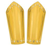 Medieval Armor Arm Bracers Knight Cosplay Renaissance Costume Accessories | Renaissance Metallic Knight Arm Bracers Medieval Cosplay Costume Armor