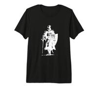 Medieval Armor Knight with Longsword Shield Premium T-Shirt