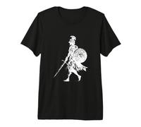 Medieval Armor Knight with Longsword Shield Premium T-Shirt