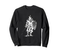 Medieval Armor Knight with Longsword Shield Sweatshirt