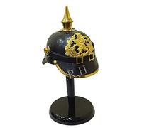 Medieval Armor WW1 Costume Brass Spike German Pickelhaube Prussian Helmet Free Stand