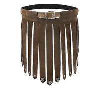 Medieval Armors Skirt - Faux Leather Tassel Skirt with Adjustable Knight Waist Belt | Vikings Soldier Cosplay Costume for Halloween Party - Roman Gladiator Costume Skirts for Women Men Adults