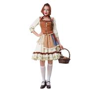 Medieval Armour Helmet Women's Knee-Length Costume Dress Oktoberfest Women's Outfit Dirndl Dress Including Apron Blouse 3-Piece for Oktoberfest Oktoberfest Carnival Dresses Shinsou Cosplay Costume
