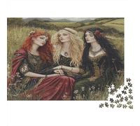 Medieval Art Rätsel Für Erwachsene |Girl in The Field| 1000pcs (75x50cm) Puzzles Lernspiele Home Decor Puzzles