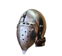 Medieval Bascinet Helmet with Klappvisor, Nuremberg "Hounskull" Style, Wearable Full Plate Armour Knight's Helm for Re-enactment & Display