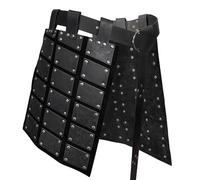 Medieval Battle Skirt for Men | Medieval Double Sides Thigh Protection - Retro Double Sides Waist Protector Costume for Party, Cosplay, Show, Holiday, Black, Refer to description, Unisex