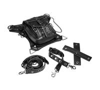 Medieval Belt Pouch - 21x17cm Drop Leg Bag, PU Leather Waist Bag, Retro Steampunk Accessory Gothic Waterproof Punk Leg Strap | Adjustable Renaissance Bg, for Travel Hiking and Men Women Cosplay