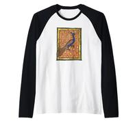 Medieval Bestiary Peacock c. 1270 Raglan Baseball Tee