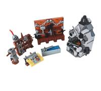 Medieval Blacksmith Forge Building Block Set, Iron Furnace Weapon Rack Workshop Kit, Castle Village Accessories Toy for Kids and Adults, Creative Gift