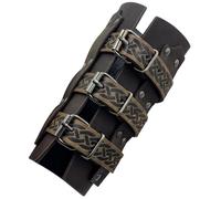 Medieval Brigantine Arm Guards - Broken Race Leather Padded with Adjustable Buckle and Antique Design, Costume, Arm Arm Protection, Hand Guard LAR