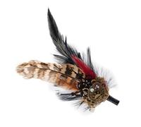 Medieval Brooch Lapel Brooch 2 in 1 Shape, Decorative Clip for Women Collectors Enthusiasts Shirts Suits Dresses Hats Backpacks Theatrical Performances, Consulte la descripción, Feathers +