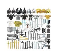 Medieval Burgritter Weapon Pack for Mini Figures, 83 Pieces Custom Knight Weapons Set Accessory Kit Includes Armor, Helmet, Shield and Armor, Compatible with All Major Brands (83 Pieces)