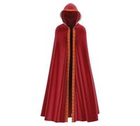 Medieval Cape Men's Steampunk Gothic Hooded Cape Renaissance Knight Costume Cosplay Uniform Halloween Carnival Poncho Long Vampire Cape Party Stage Robe