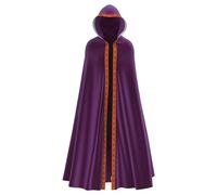Medieval Cape Men's Steampunk Gothic Hooded Cape Renaissance Knight Costume Cosplay Uniform Halloween Carnival Poncho Long Vampire Cape Party Stage Robe