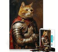 Medieval Cat 1000 Piece Puzzle For Teenagers Brain Exercise Snug Cut Home Activity Classic Xmas Gift (38x52cm)