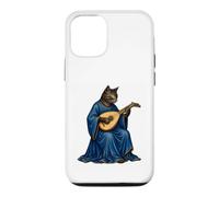 Medieval Cat Bard Playing Lute Manuscript Art Case for iPhone 12/12 Pro