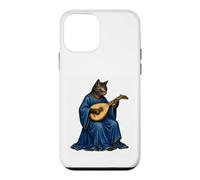 Medieval Cat Bard Playing Lute Manuscript Art Case for iPhone 12 mini