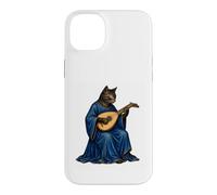 Medieval Cat Bard Playing Lute Manuscript Art Case for iPhone 14 Plus