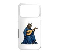 Medieval Cat Bard Playing Lute Manuscript Art Case for iPhone 17 Pro