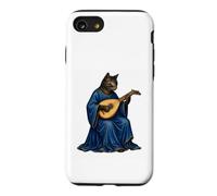 Medieval Cat Bard Playing Lute Manuscript Art Case for iPhone SE (2020) / 7/8