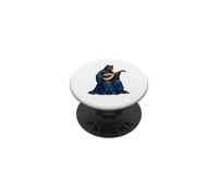 Medieval Cat Bard Playing Lute Manuscript Art PopSockets Adhesive PopGrip