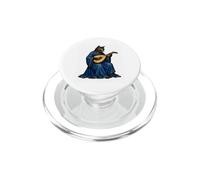 Medieval Cat Bard Playing Lute Manuscript Art PopSockets PopGrip for MagSafe