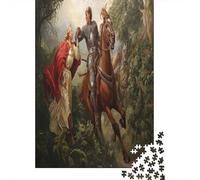 Medieval Chivalry Rätsel Für Erwachsene |Save The Princess| Familienspaß-Puzzles 70x50cm/1000pcs Erwachsene