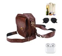 Medievãl Climbing Leg Bag - řetró Steampunk PU Leather Thigh , Uniseх Fanny Pack for Renaissance Fairs, Gothic Fashion, Role Play, and As A Unıče Alternative Gift, Light Brown, Se référer au