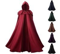 Medieval Cloak Adult Knight Hooded Cape Costume