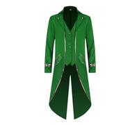Medieval Clothing Men's Steampunk Jacket Gothic Retro Coat Renaissance Victorian Vintage Tailcoat Carnival Cosplay Club Fancy Dress Party Men's Halloween Costumes for Adults
