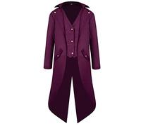 Medieval Clothing Men's Steampunk Jacket Gothic Retro Coat Renaissance Victorian Vintage Tailcoat Carnival Cosplay Club Fancy Dress Party Men's Halloween Costumes for Adults