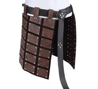 Medieval Combat Skirt for Men, Medieval Combat Skirt - Double Side Protection with Belt | Thigh Protector for Men Realistic Medieval Cosplay Costume for Party Holiday