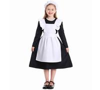 Medieval Costume Kids Black Dress Evacuee Boys World War 2 for Children Costumes Tudor Girls School Dresses Maid Victorian Fancy Lederhosen Women White Apron Greek
