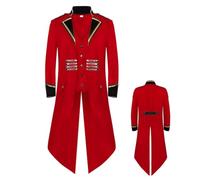Medieval Costume Retro Middle Length Gothic Coat