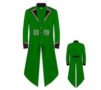 Medieval Costume Rock Party Retro Middle Length Tailcoat