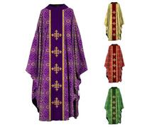 Medieval Costume Women Digital Print Loose Long Skirt Stage Outfit (S-5XL)