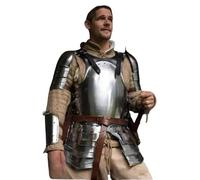 Medieval Crusader Armor Suit Steel Gothic Armor set Adult Warrior Suit Knight Reenactment LARP Cosplay Costume Armor suit Halloween