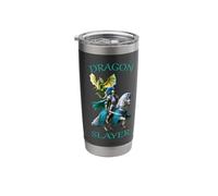 Medieval Dragon Slayer Knight and Dragon Stainless Steel Insulated Tumbler