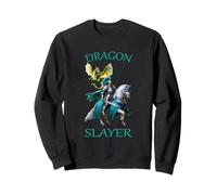 Medieval Dragon Slayer Knight And Dragon Sweatshirt