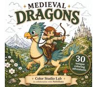 Medieval Dragons: Cute Fantasy Coloring Book