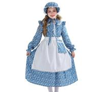 Medieval Dress Maid Outfit for Men Fancy Kids Girls Bavarian Costume Costumes Festival Outfits Old Lady Tudor Boys World War 2 Children Dirndl Women Black Vicar